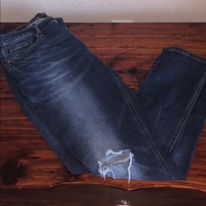 Distressed old navy jeans